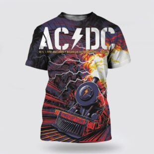 ACDC PWR Up Madrid Spain 2025 Venue 3D T-Shirt