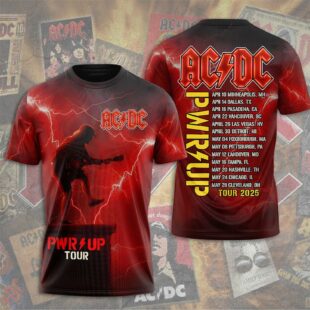 ACDC Pwr Up Tour 2025 3D T-Shirt