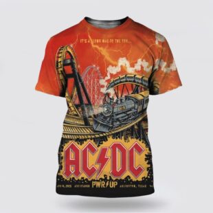 ACDC Texas PWR Up Tour Poster North America 2025 3D T-Shirt
