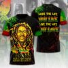 Bob Marley 3D All Over Print T-Shirt 2 Bob Marley 3D All Over Print T-Shirt