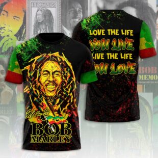 Bob Marley 3D All Over Print T-Shirt