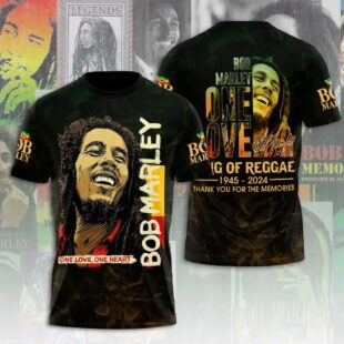 Bob Marley Music All Over Print T-Shirt