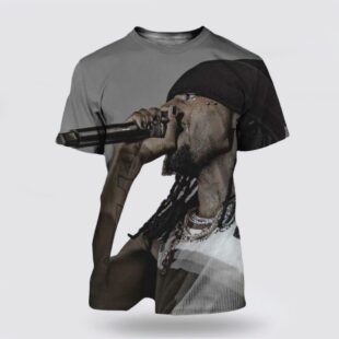 Carti Wept Playboi Carti Crying During His Set At Rolling Loud 2025 3D T-Shirt