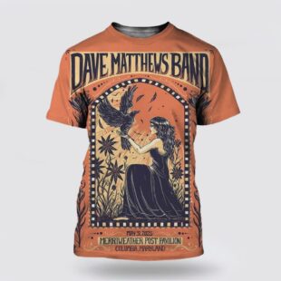 Dave Matthews Band Columbia Maryland 2025 3D T-Shirt