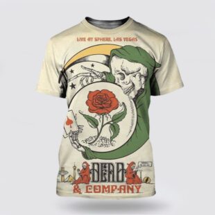 Dead And Company Live At Sphere Las Vegas Weekends 1 3D T-Shirt