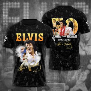 Elvis Presley Art All Over Print T-Shirt