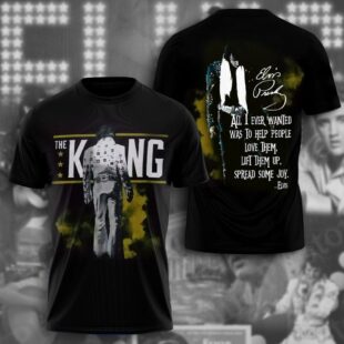 Elvis Presley Biography All Over Print T-Shirt