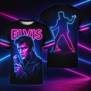 Elvis Presley Icon All Over Print T-Shirt