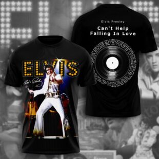 Elvis Presley Live All Over Print T-Shirt