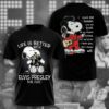Elvis Presley Lyrics All Over Print T-Shirt