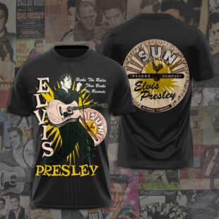 Elvis Presley Star All Over Print T-Shirt