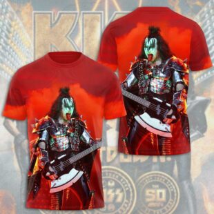 Kiss Band Drums All Over Print T-Shirt