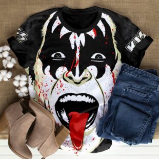 Kiss Band Songs All Over Print T-Shirt