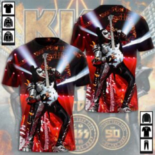 Kiss Band Tour All Over Print T-Shirt