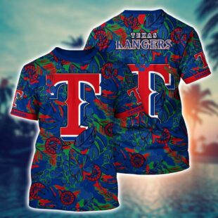 MLB Texas Rangers All Over Print T-Shirt Sleek Baseball Vibes For Fans Baseball