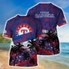 MLB Texas Rangers All Over Print T-Shirt Sporty Chic For Fans Sports