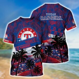 MLB Texas Rangers All Over Print T-Shirt Sporty Chic For Fans Sports