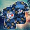 MLB Toronto Blue Jays All Over Print T-Shirt Champion Comfort For Fans Baseball