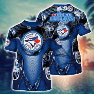 MLB Toronto Blue Jays All Over Print T-Shirt Champion Comfort For Fans Sports