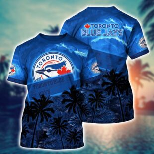 MLB Toronto Blue Jays All Over Print T-Shirt Chic Baseball Layers For Fans Baseball