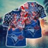 MLB Toronto Blue Jays All Over Print T-Shirt Hawaiian Heatwave For Fans Sports