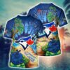 MLB Toronto Blue Jays All Over Print T-Shirt Masterpiece Parade For Sports Enthusiasts 2 MLB Toronto Blue Jays All Over Print T-Shirt Masterpiece Parade For Sports Enthusiasts