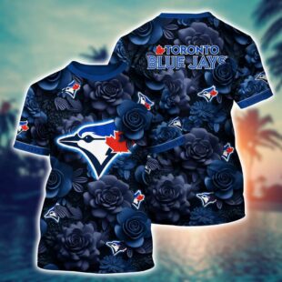 MLB Toronto Blue Jays All Over Print T-Shirt Tropical Trends For Fans Sports