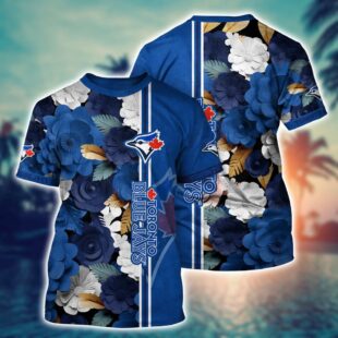 MLB Toronto Blue Jays All Over Print T-Shirt Tropical Twist For Fans Sports