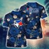 MLB Toronto Blue Jays All Over Print T-Shirt Tropical Twist For Sports Enthusiasts