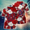 MLB Washington Nationals All Over Print T-Shirt Flower Tropical For Sports Enthusiasts 2 MLB Washington Nationals All Over Print T-Shirt Flower Tropical For Sports Enthusiasts