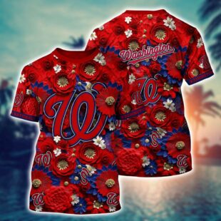 MLB Washington Nationals All Over Print T-Shirt Game Changer For Sports Enthusiasts