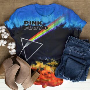 Pink Floyd Pattern All Over Print T-Shirt