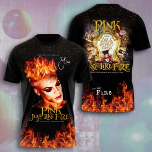 P!nk Music Pattern 3D All Over Print T-Shirt