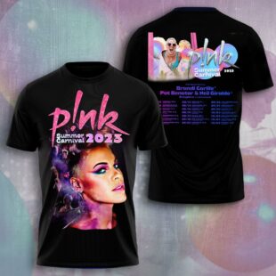 P!nk Music Pattern All Over Print T-Shirt