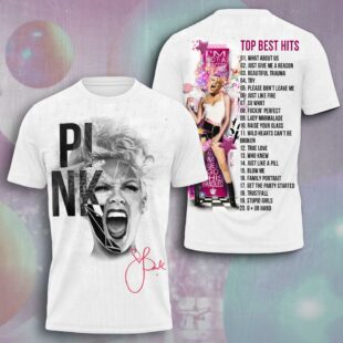 P!nk Songs All Over Print T-Shirt