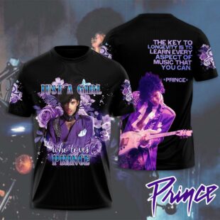 Prince Music Pattern All Over Print T-Shirt