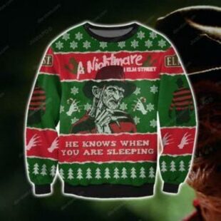 A Nightmare On Elm Street Ugly Christmas Sweater