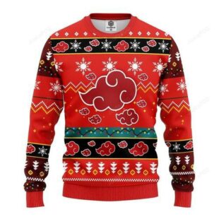 Akatsuki Naruto Christmas For Anime Lovers Ugly Christmas Sweater