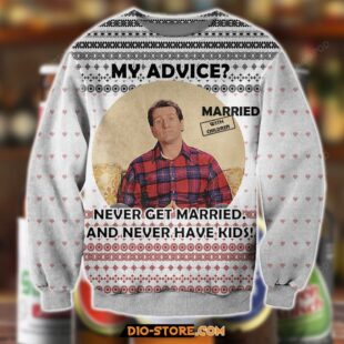 Al Bundy Married With Children Ugly Christmas Sweater