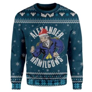 Alexander Hamilguns Ugly Christmas Sweater