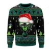 Alien Greeting Ugly Christmas Sweater 1 Alien Greeting Ugly Christmas Sweater