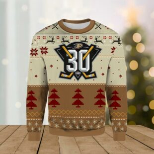 Anaheim Ducks Logo Ugly Christmas Sweater