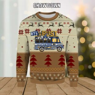 ATL or BUST Let's Go LA Rams Ugly Christmas Sweater
