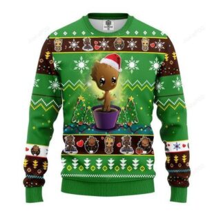 Baby Groot Ugly Christmas Sweater