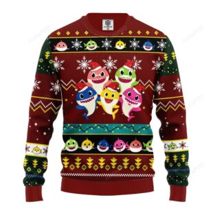 Baby Shark Santa Ugly Christmas Sweater