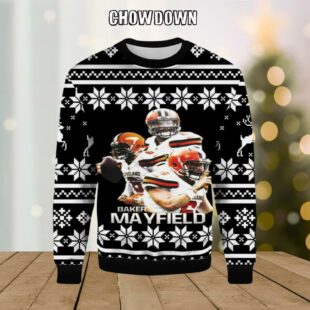 Baker Mayfield Cleveland Browns Ugly Christmas Sweater