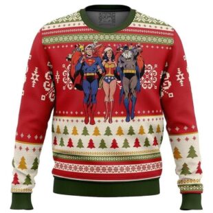 Batman superman Wonder woman Ugly Christmas Sweater