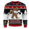 BigFoot Squatching Through The Snow Ugly Christmas Sweater 2 BigFoot Squatching Through The Snow Ugly Christmas Sweater