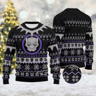 Black Panther Wakanda Forever Christmas Ugly Christmas Sweater