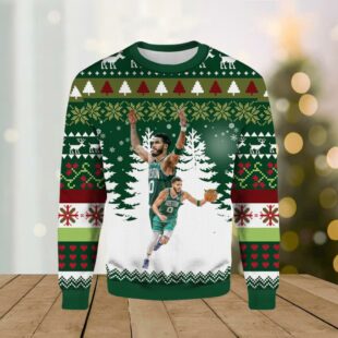 Boston Celtics Jayson Tatum Ugly Christmas Sweater